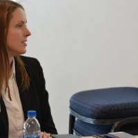 An alumna at the 30 Minute Mentors Event